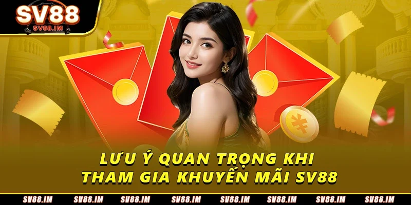Khuyến Mãi SV88 - Cơ Hội Tối Ưu Vốn Cược Dễ Tham Gia 4 Lưu ý quan trọng khi tham gia khuyến mãi SV88